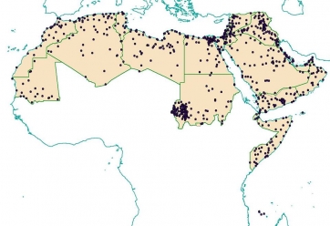 قاعدة بيانات مكانية كاملة للوطن العربي