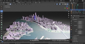 انشاء مدينة ثلاثية الابعاد عن طريق برنامج BLENDER