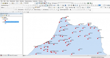 تحميل ملف shp لمواقع المدن المغربية