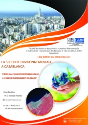 Workshop SEC 2019 « Sécurité Environnementale à Casablanca 2019 »